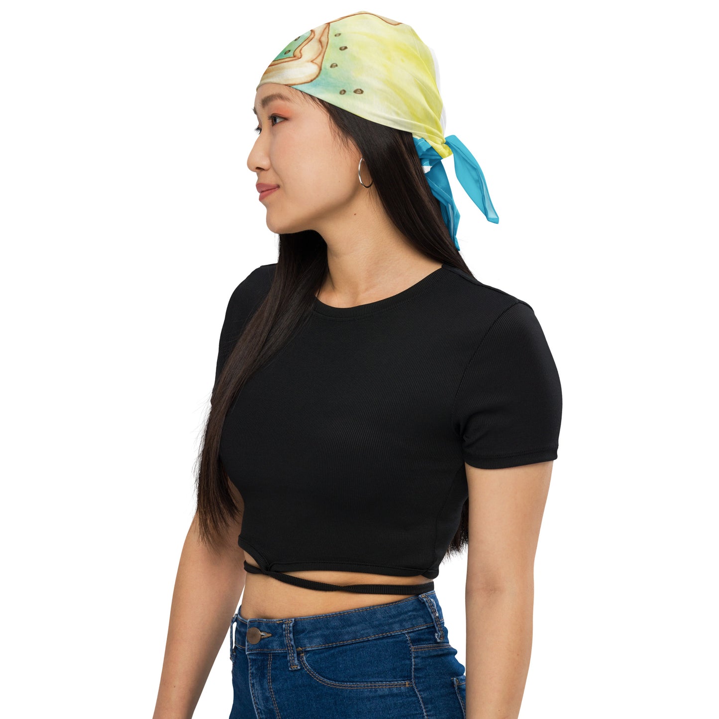 Berehynia with Sunflower Seeds Bandana Scarf