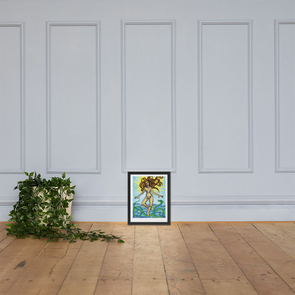 Tethys Primordial Mother Framed Poster