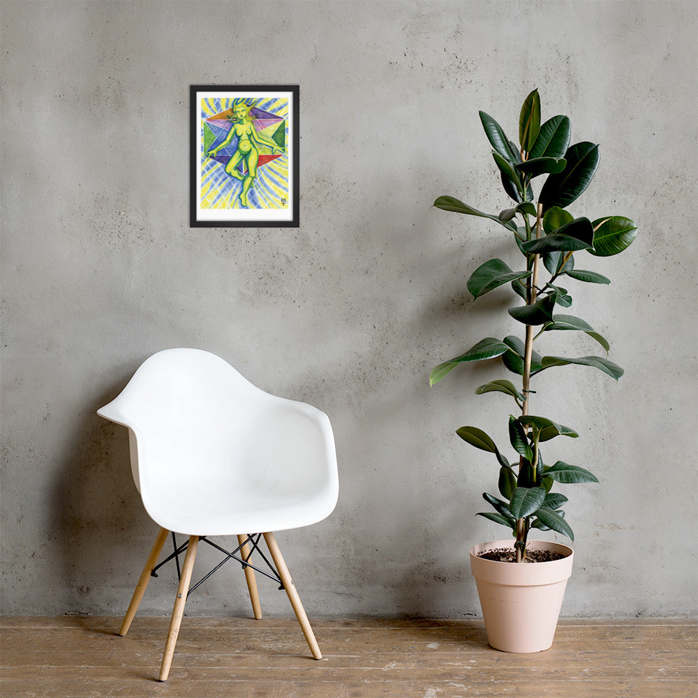 Theia Goddess of Light Framed Poster