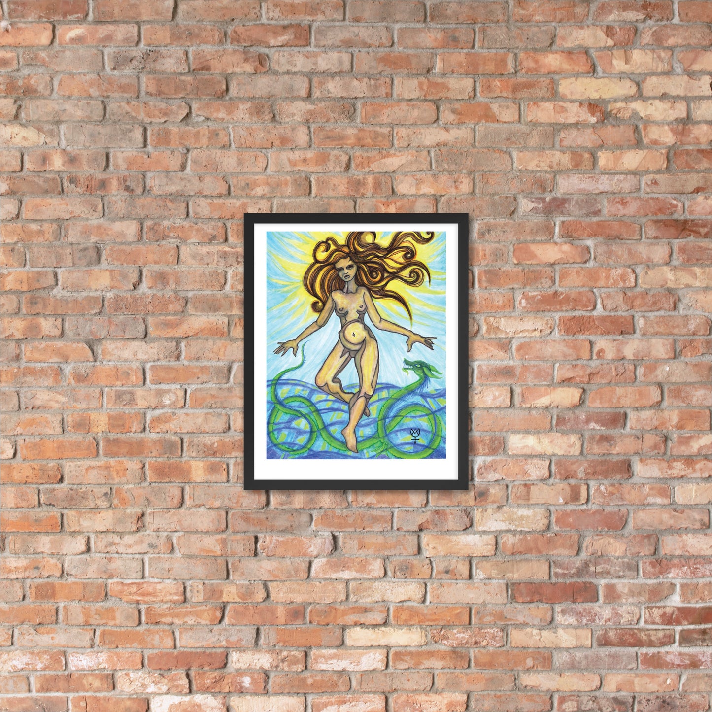 Tethys Primordial Mother Framed Poster