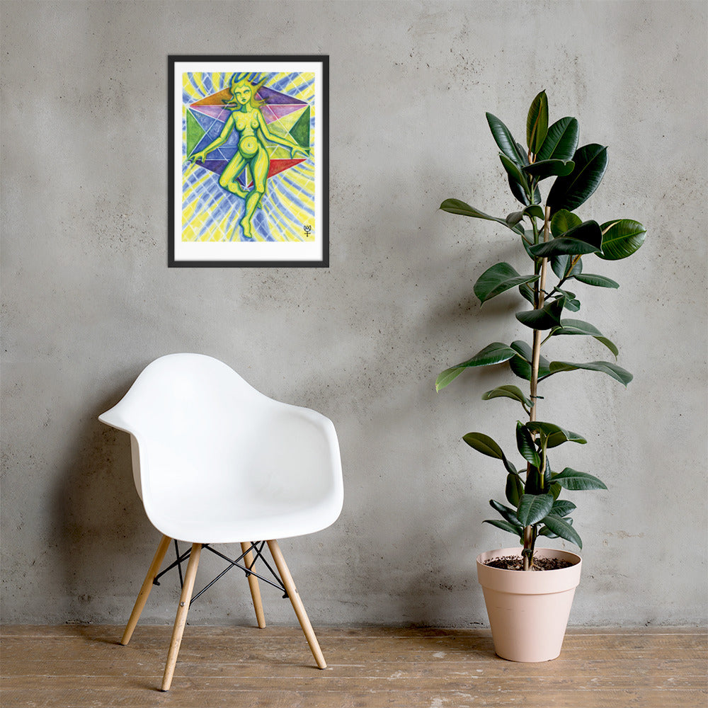 Theia Goddess of Light Framed Poster