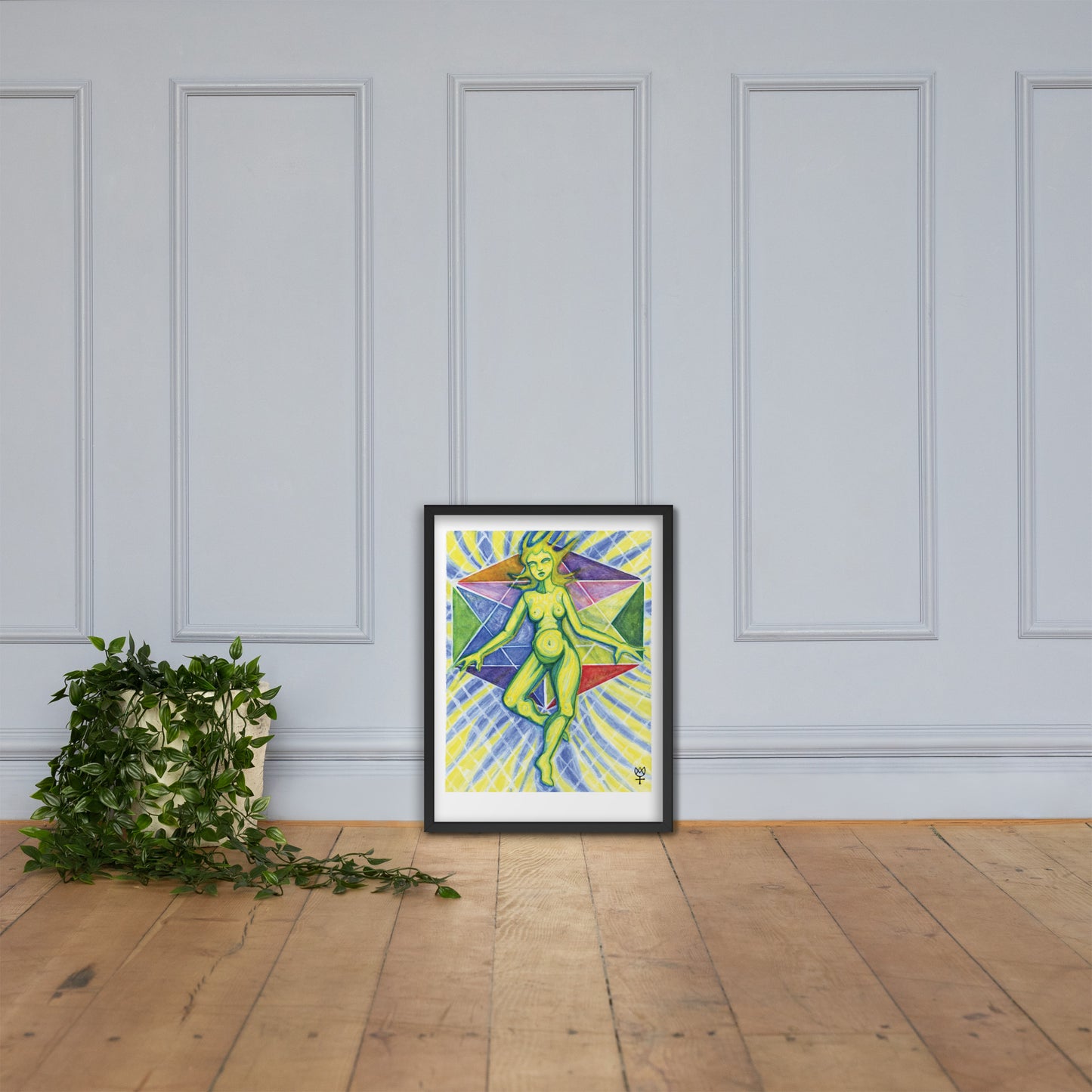 Theia Goddess of Light Framed Poster
