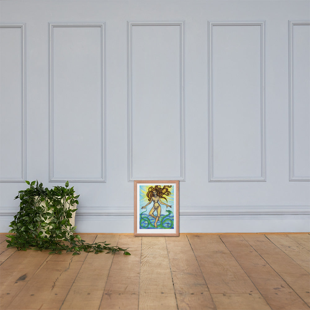 Tethys Primordial Mother Framed Poster
