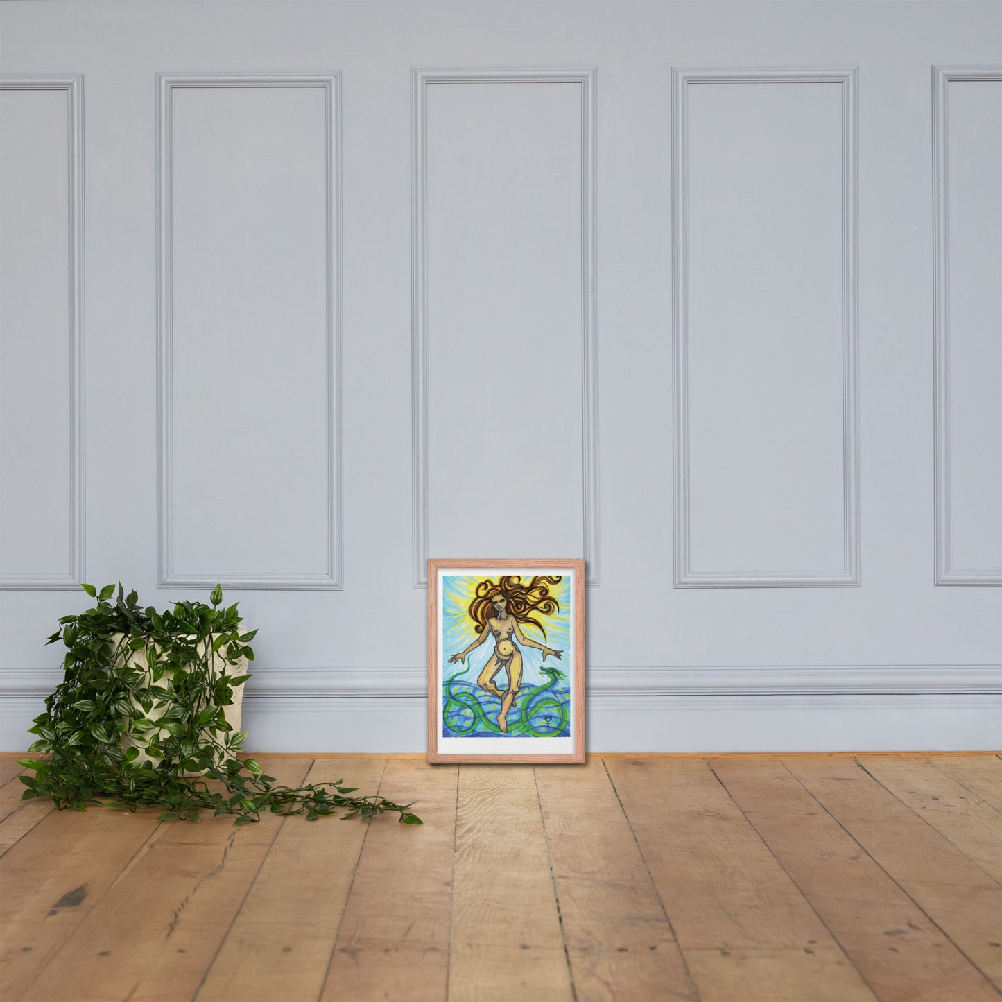 Tethys Primordial Mother Framed Poster