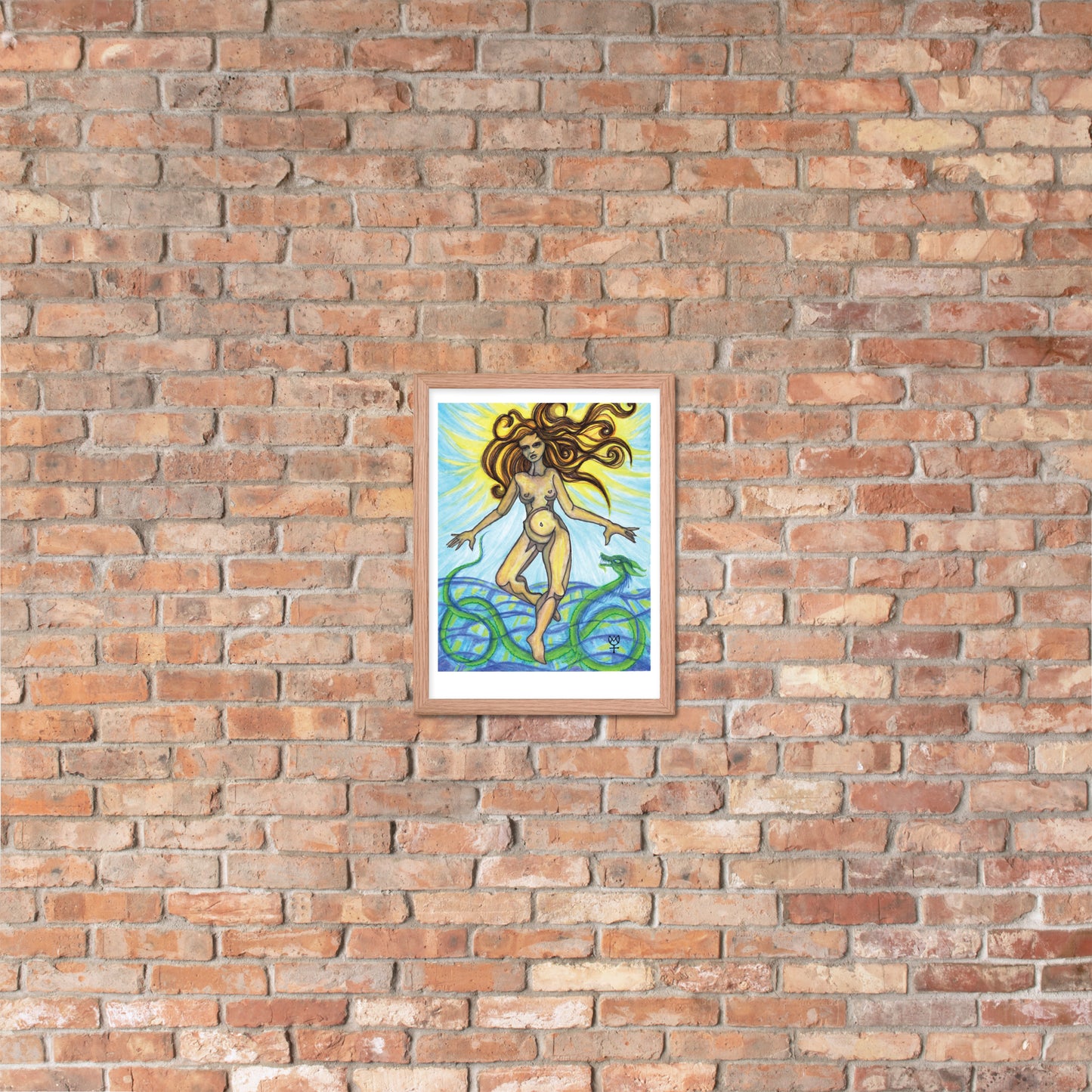 Tethys Primordial Mother Framed Poster