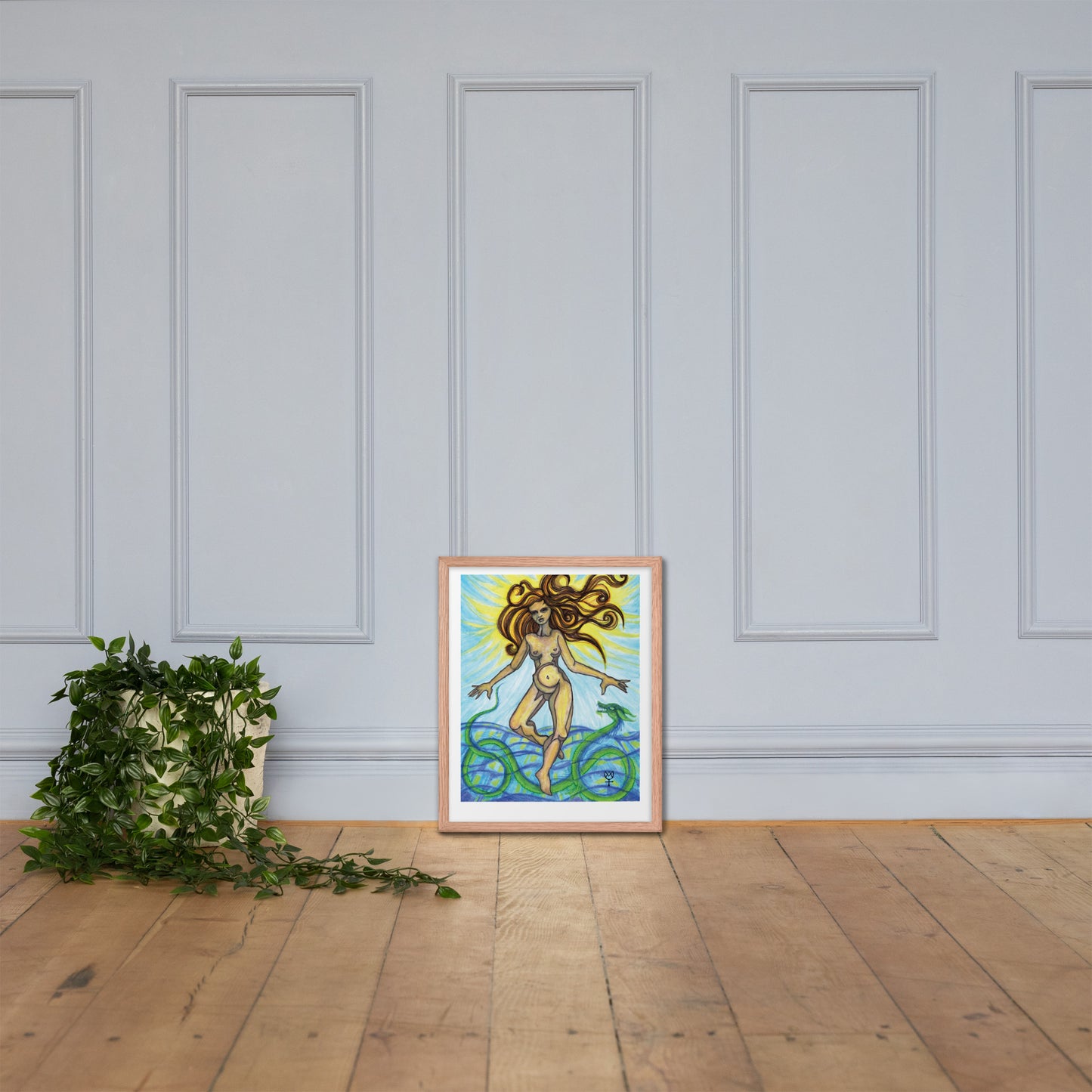 Tethys Primordial Mother Framed Poster