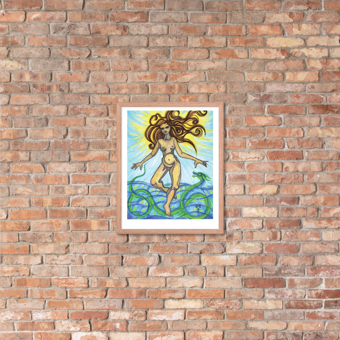 Tethys Primordial Mother Framed Poster