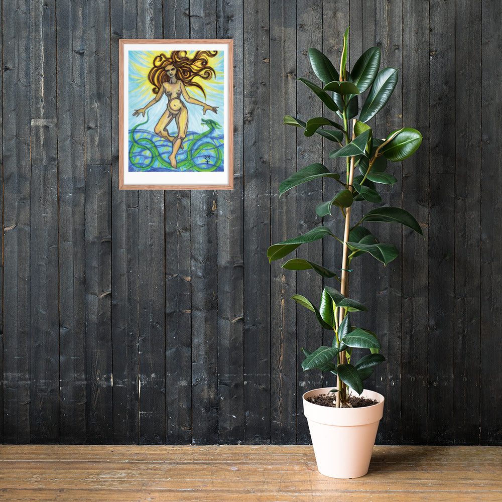 Tethys Primordial Mother Framed Poster