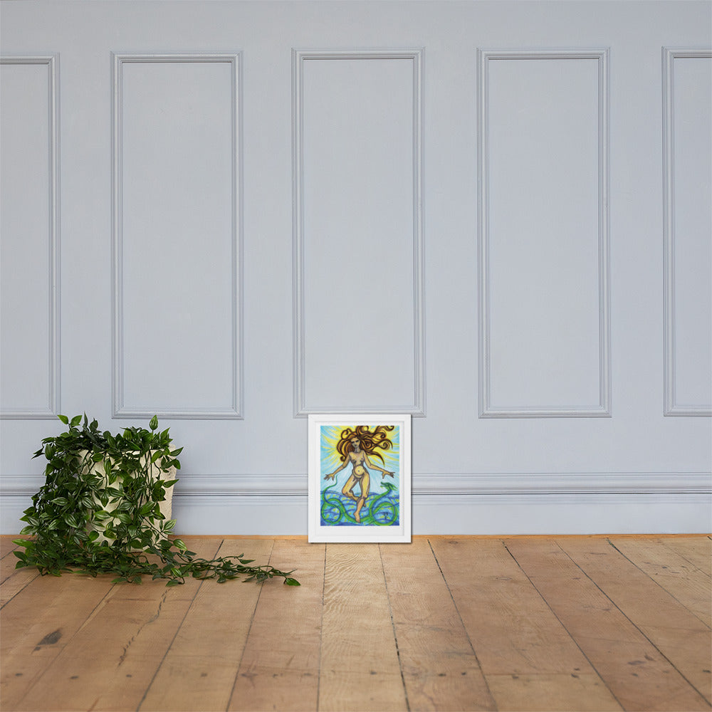 Tethys Primordial Mother Framed Poster