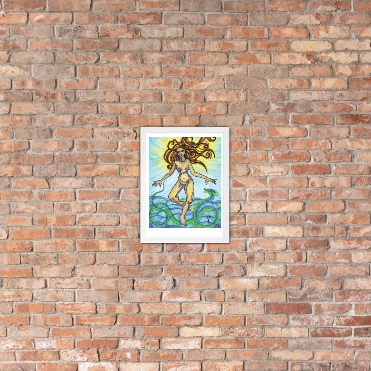 Tethys Primordial Mother Framed Poster
