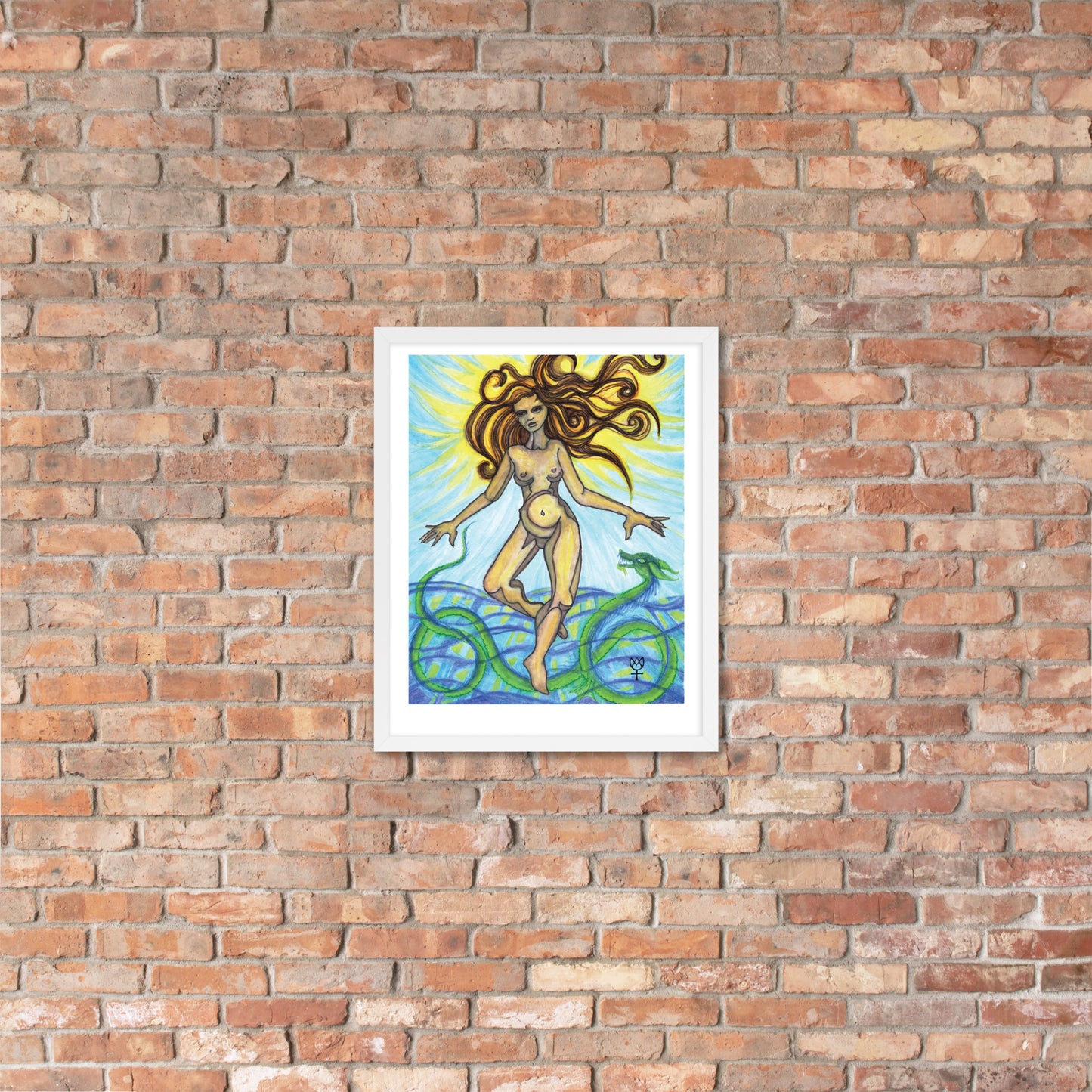 Tethys Primordial Mother Framed Poster