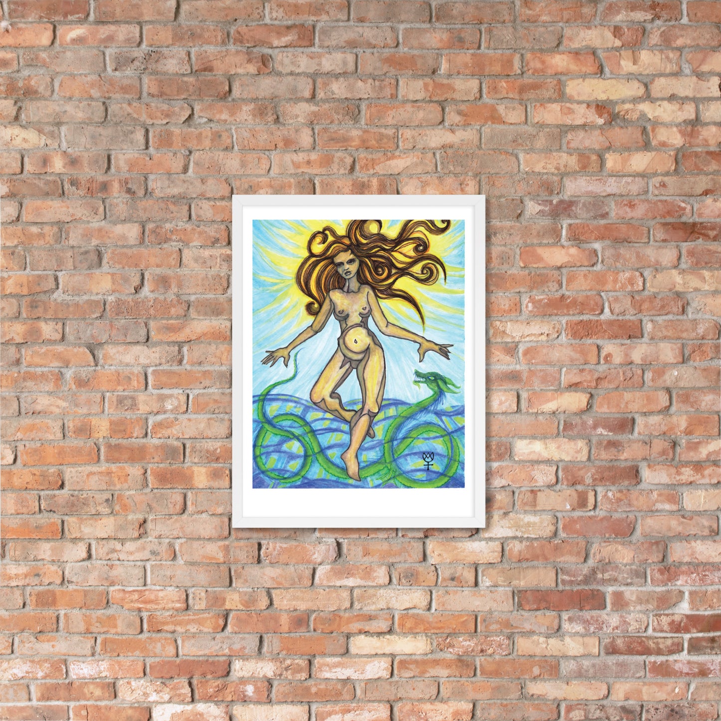 Tethys Primordial Mother Framed Poster
