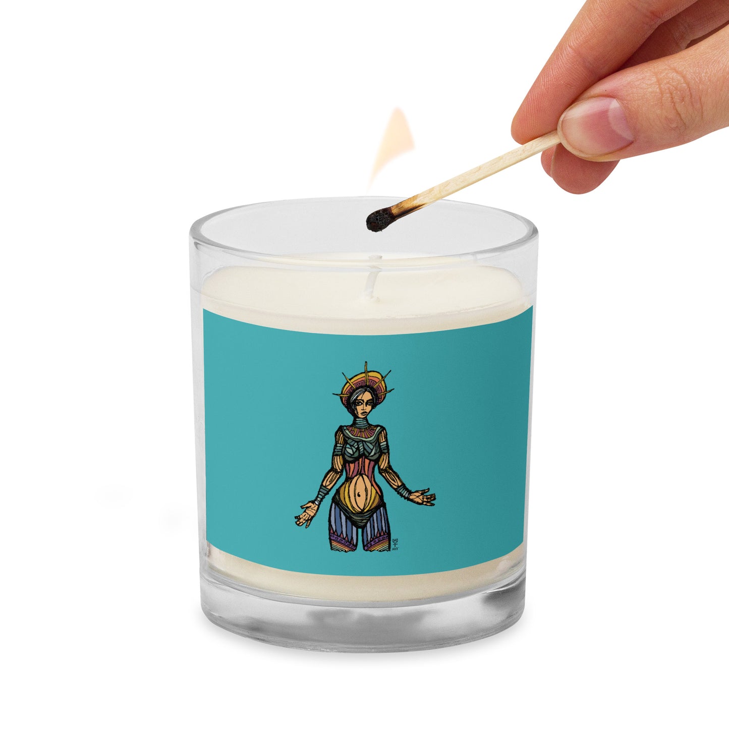 Liberty Stained Glass - Glass Jar Soy Wax Candle