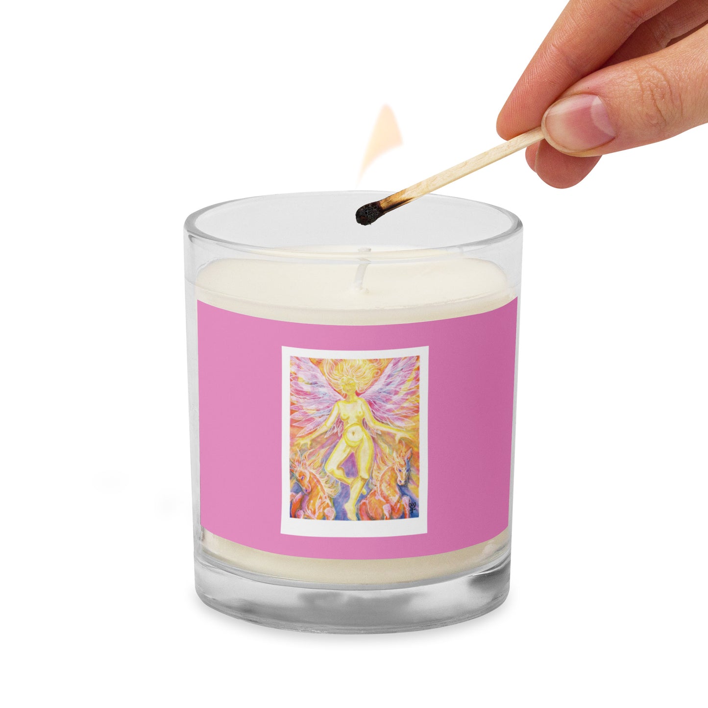 Eos Goddess of the Dawn Glass Jar Soy Wax Candle