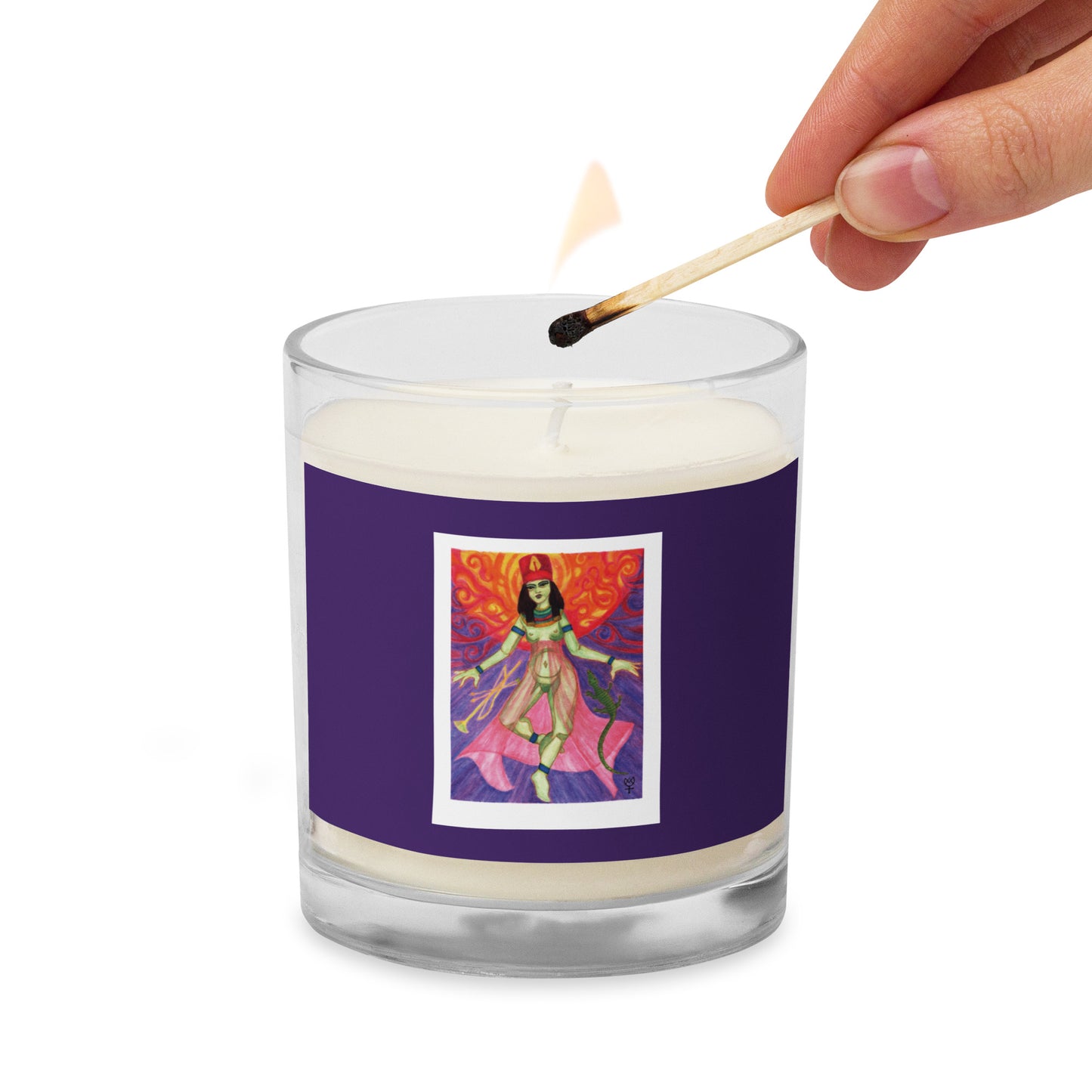 Neith Opener of the Ways Glass Jar Soy Wax Candle