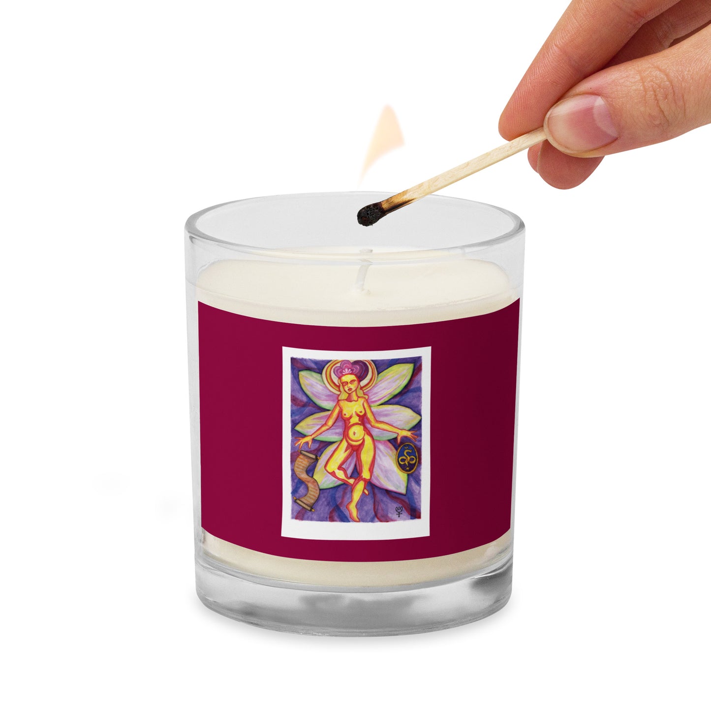 Sophia Mother of God Glass Jar Soy Wax Candle