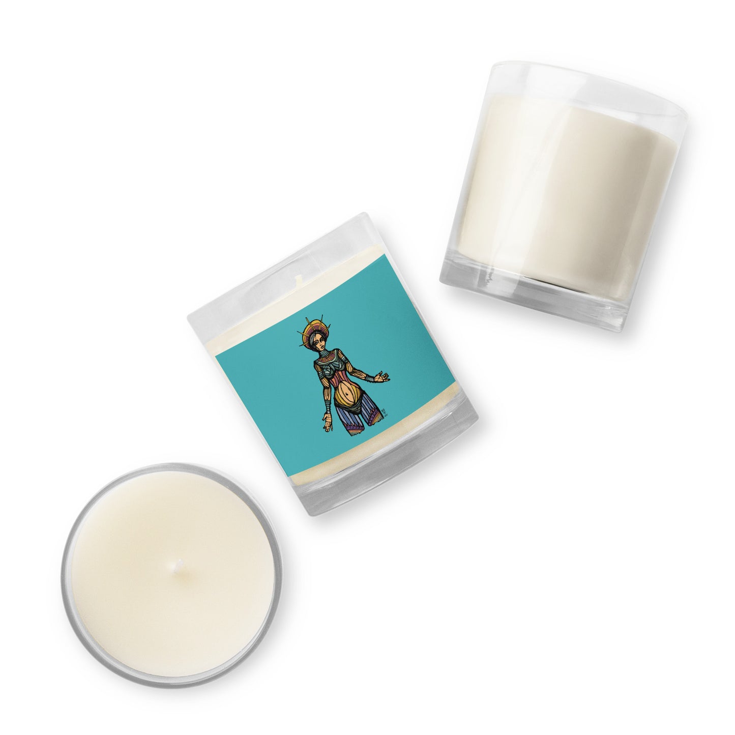 Liberty Stained Glass - Glass Jar Soy Wax Candle