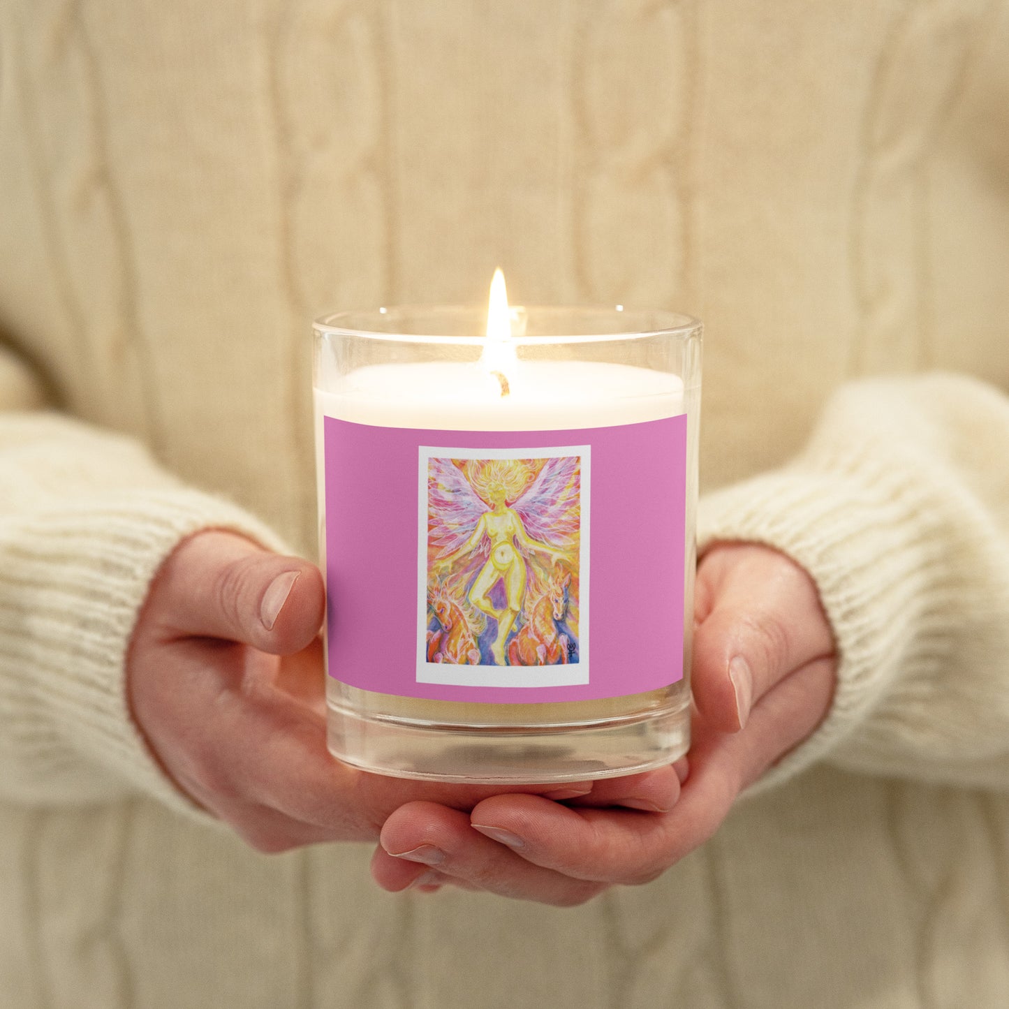 Eos Goddess of the Dawn Glass Jar Soy Wax Candle