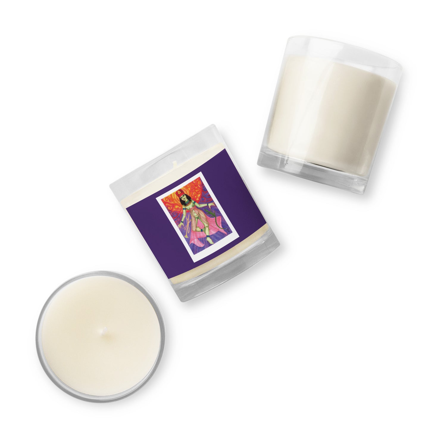 Neith Opener of the Ways Glass Jar Soy Wax Candle