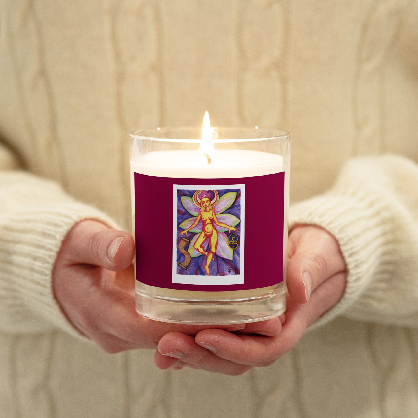 Sophia Mother of God Glass Jar Soy Wax Candle