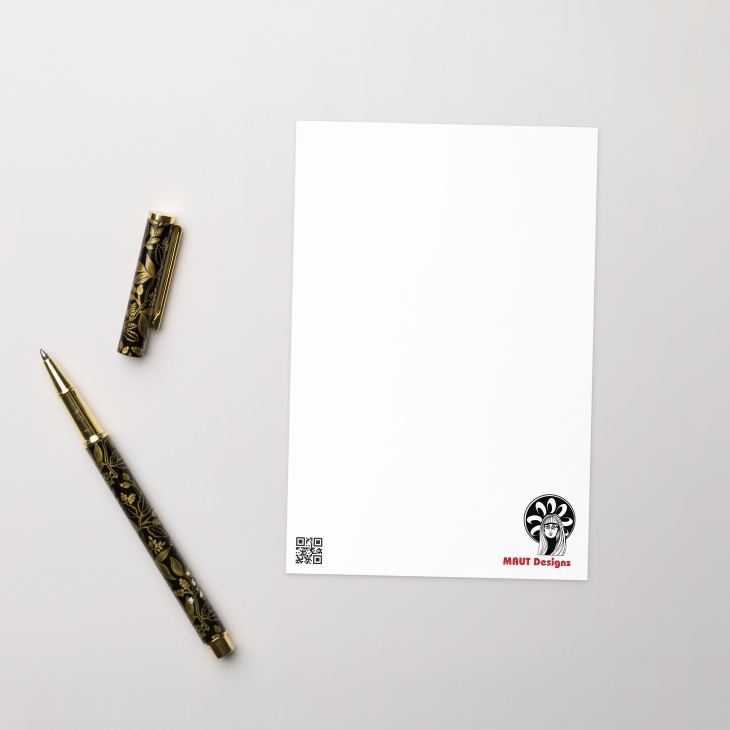 Berehynia with Sunflower Seeds Blank Greeting Card