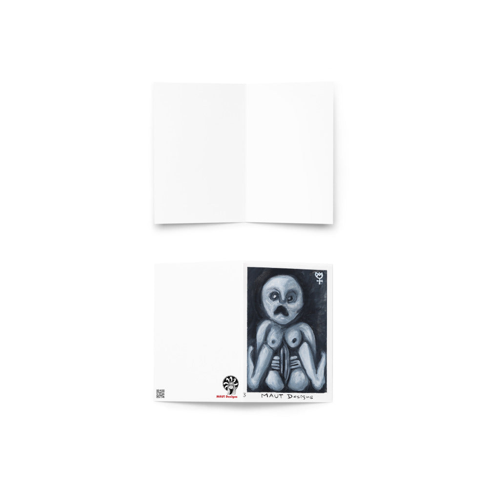 Sheela na Gig 3 Blank Greeting Card