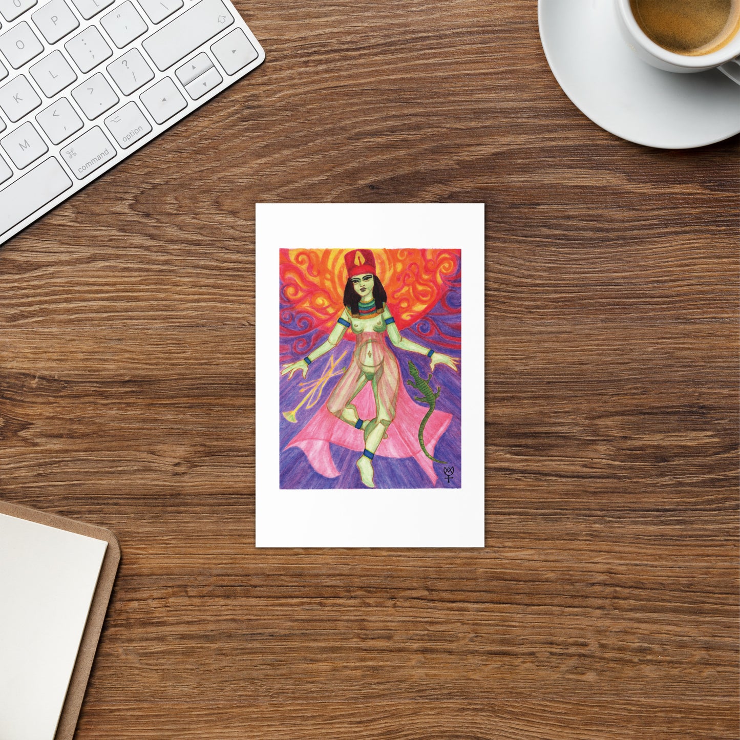 Neith Opener of the Ways Blank Greeting Card