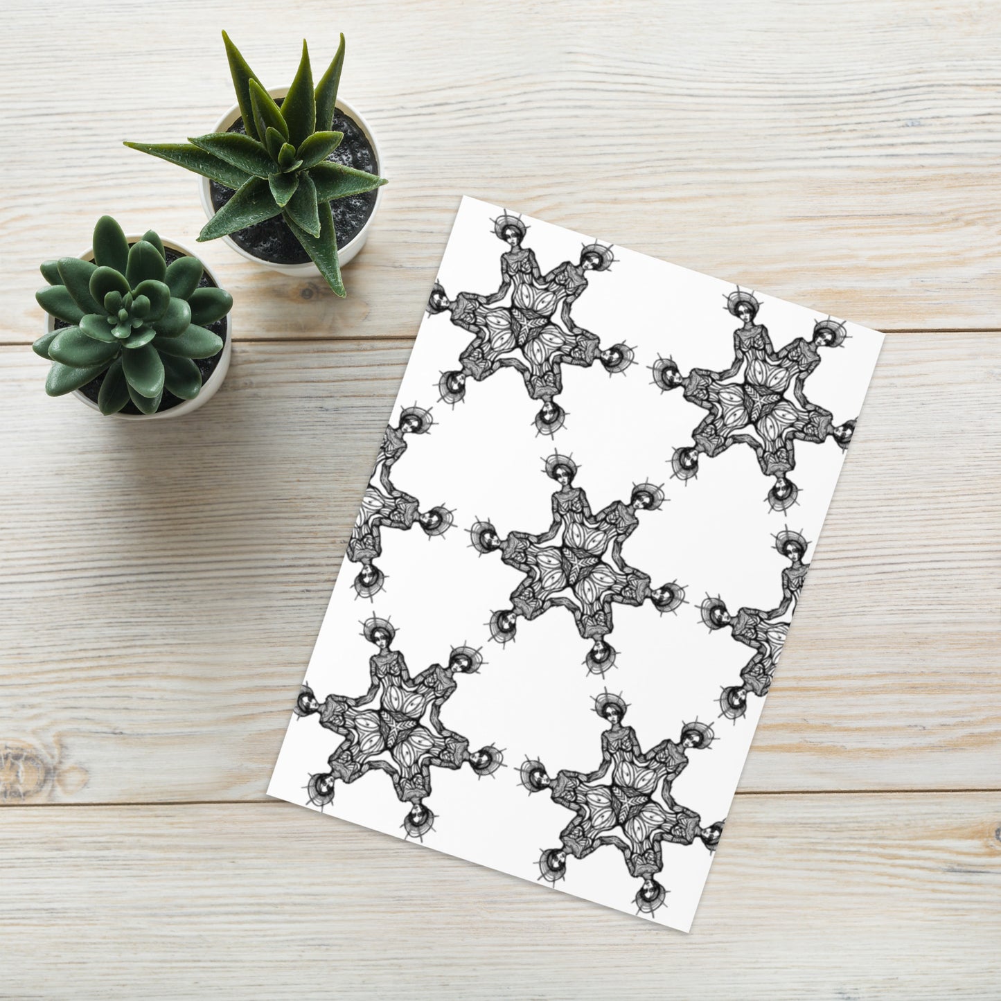 Liberty Kaleidoscope Blank Greeting Card