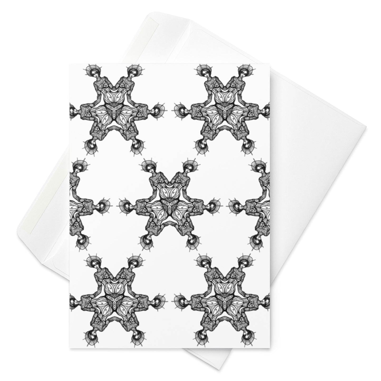Liberty Kaleidoscope Blank Greeting Card
