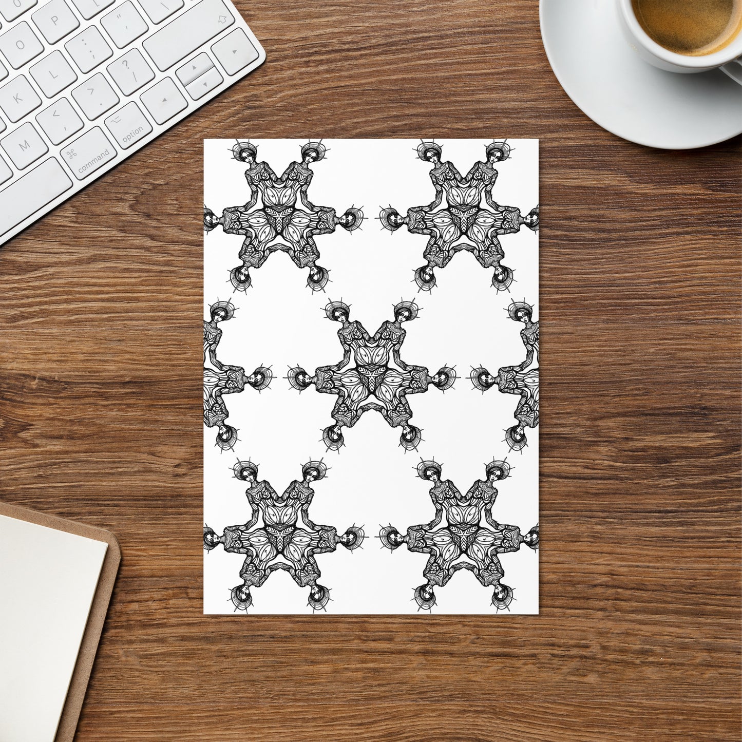 Liberty Kaleidoscope Blank Greeting Card