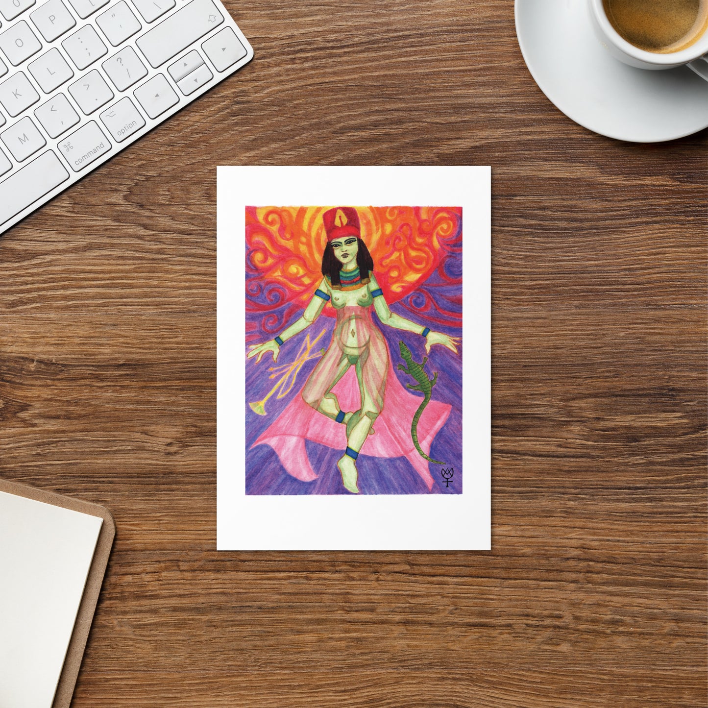 Neith Opener of the Ways Blank Greeting Card