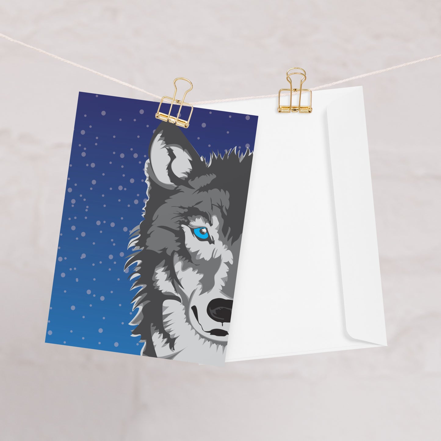 Lupa Blank Blank Greeting Card