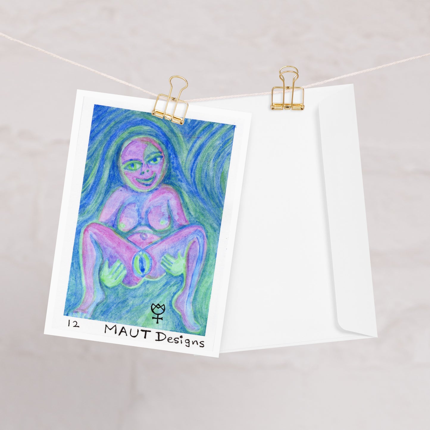 Sheela na Gig 12 Blank Greeting Card