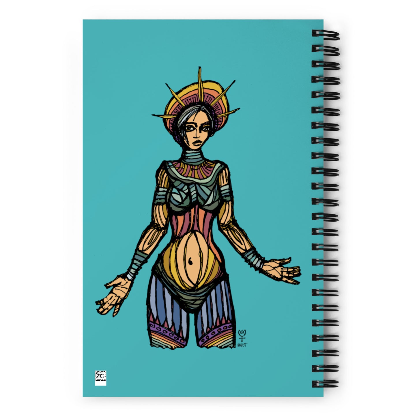 Liberty Stained Glass Spiral Notebook