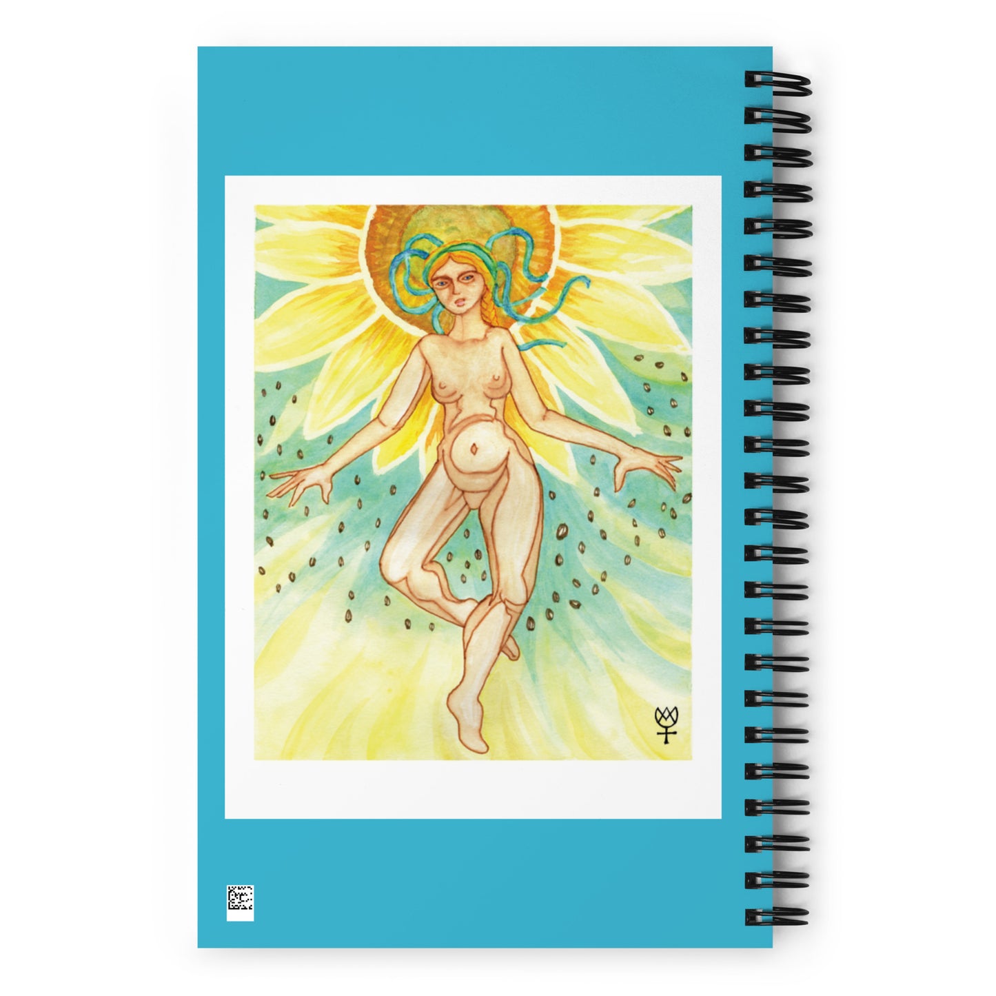 Berehynia with Sunflower Seeds Spiral Notebook