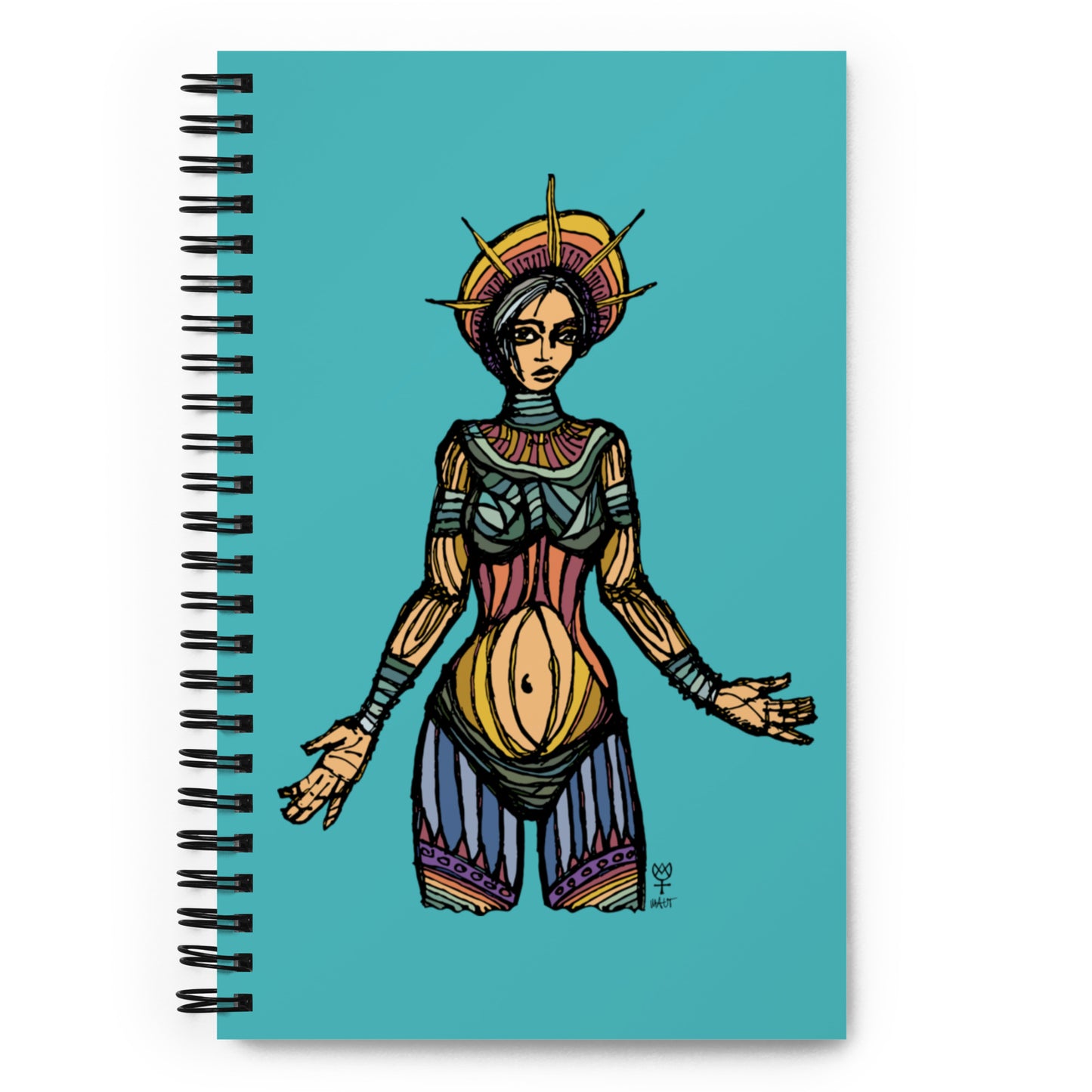 Liberty Stained Glass Spiral Notebook
