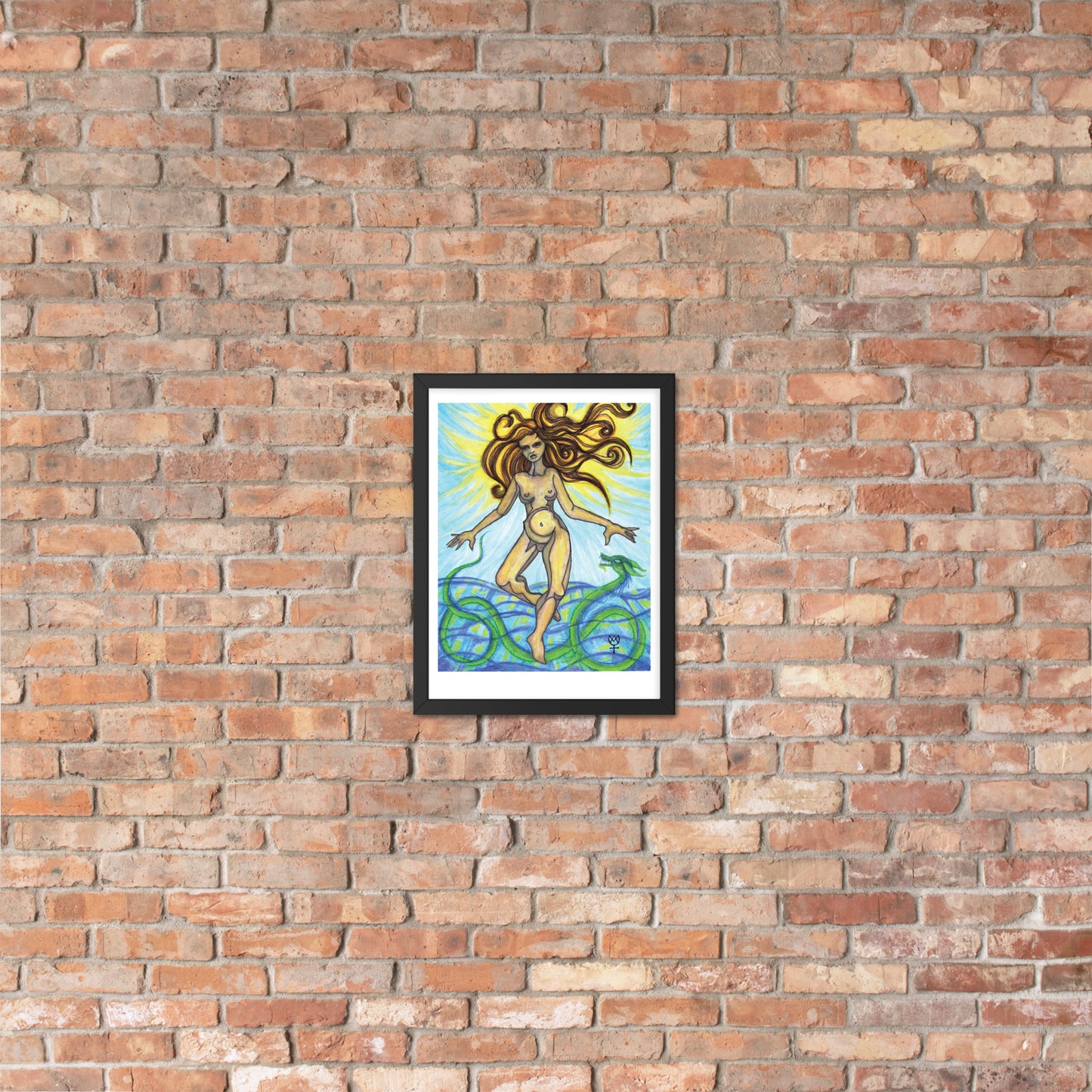 Tethys Primordial Mother Framed Poster