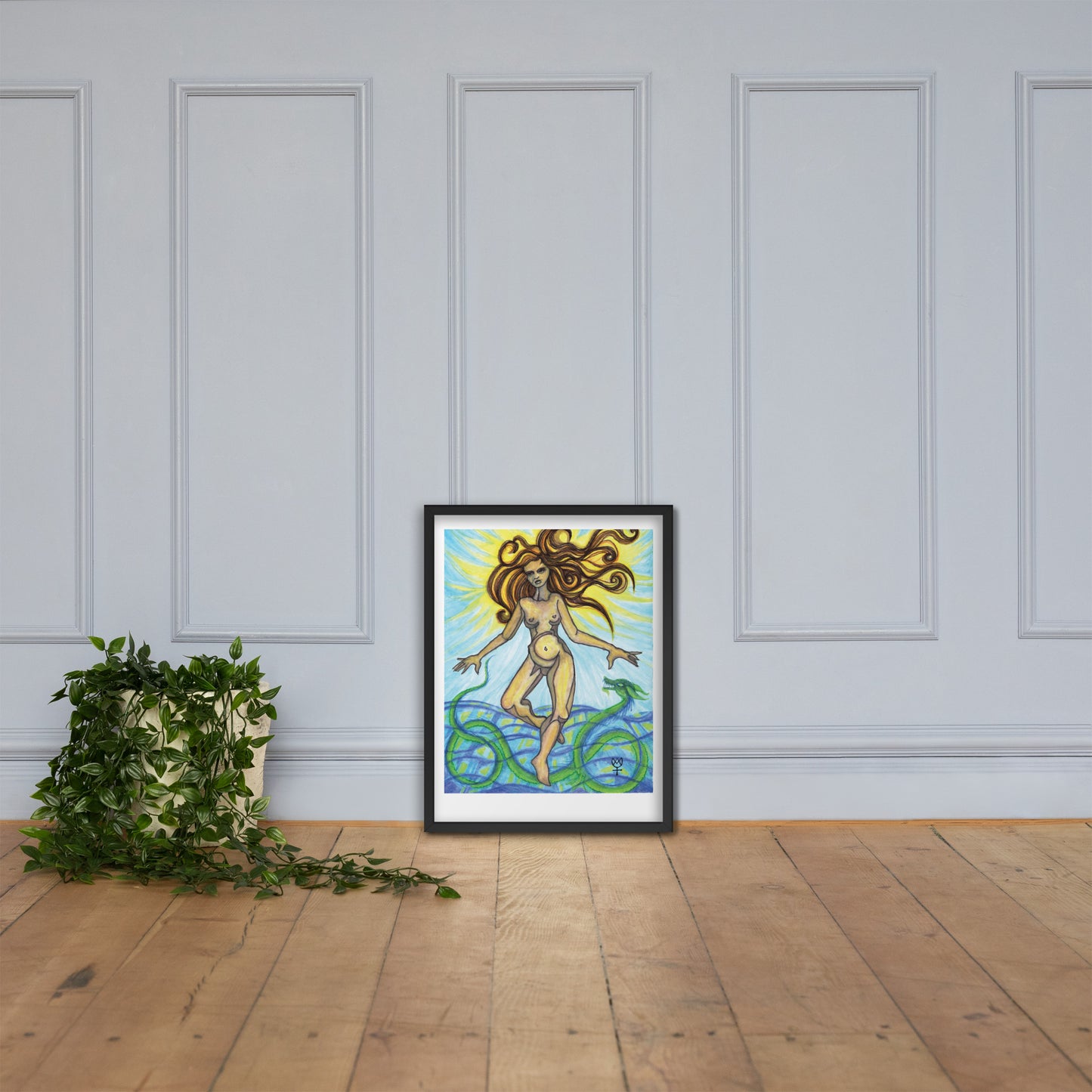 Tethys Primordial Mother Framed Poster