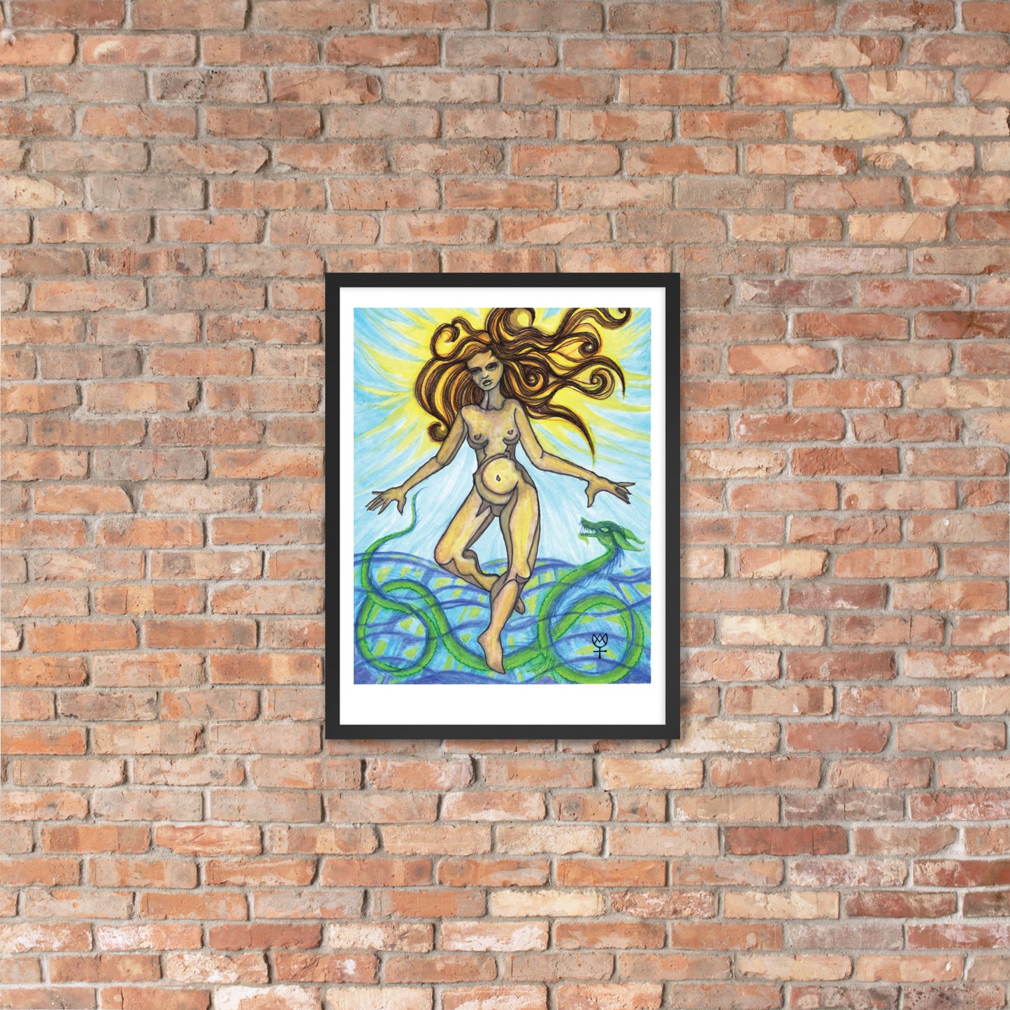 Tethys Primordial Mother Framed Poster