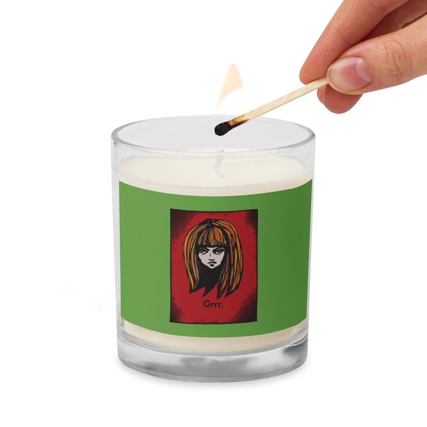 Grumpy Girl Glass Jar Soy Wax Candle