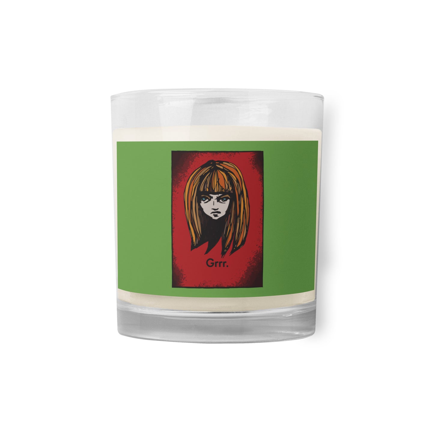 Grumpy Girl Glass Jar Soy Wax Candle