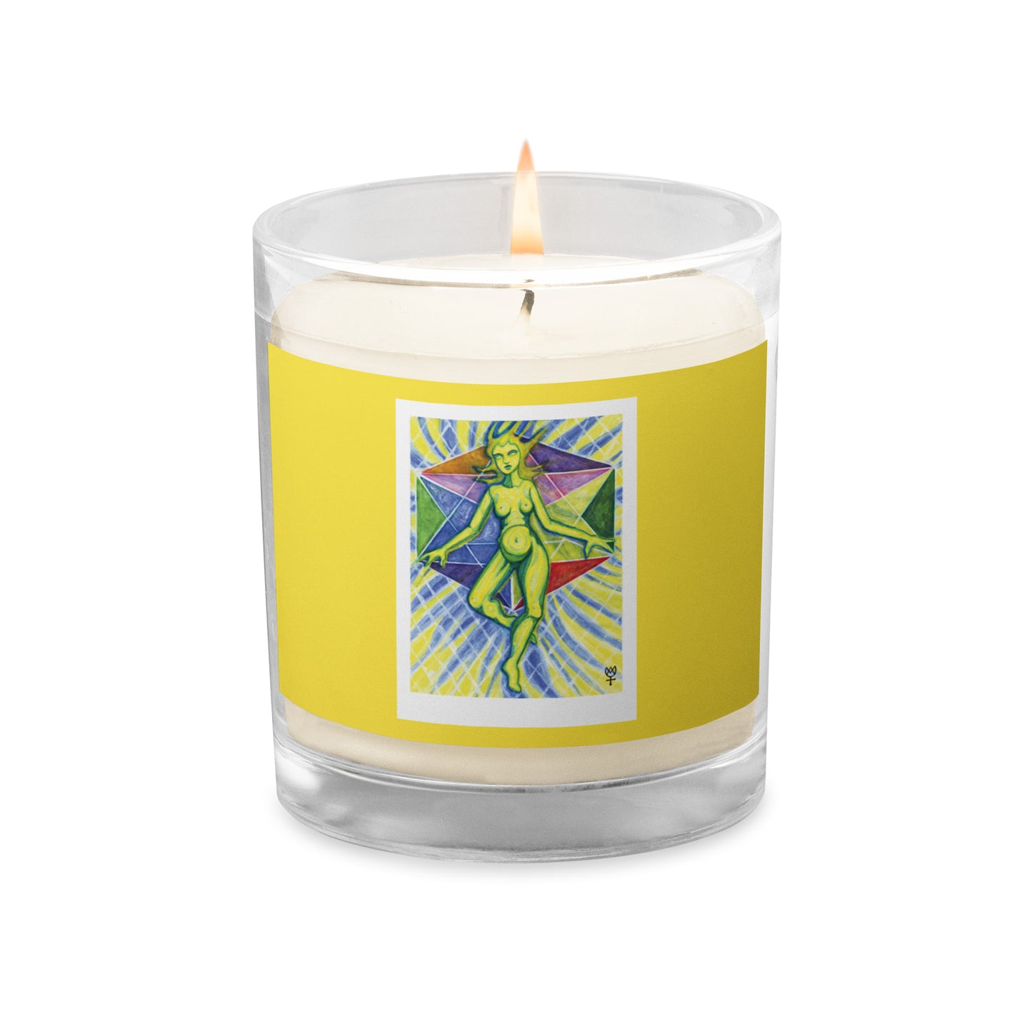 Theia Goddess of Light Glass Jar Soy Wax Candle