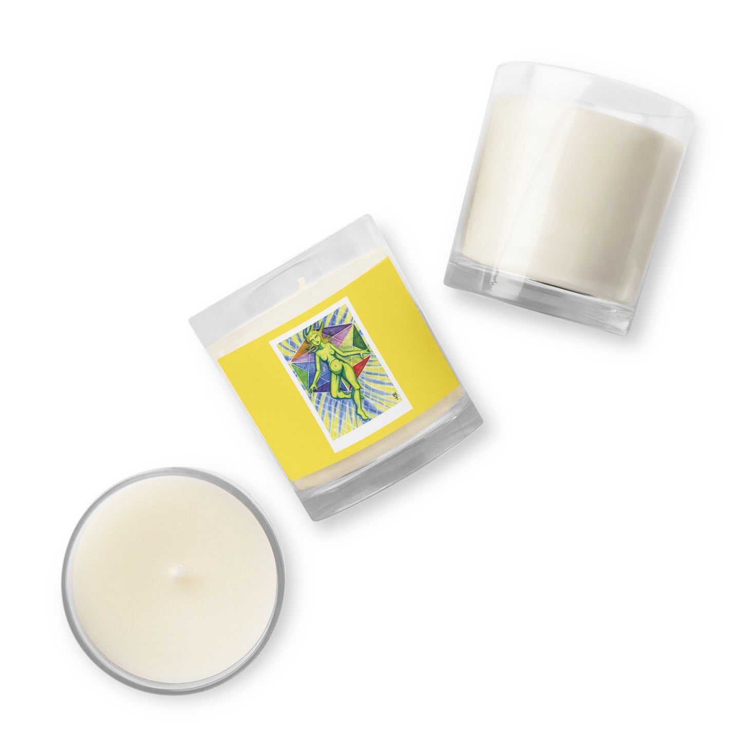 Theia Goddess of Light Glass Jar Soy Wax Candle