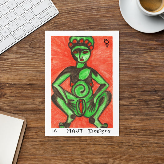 Sheela na Gig 16 Blank Greeting Card