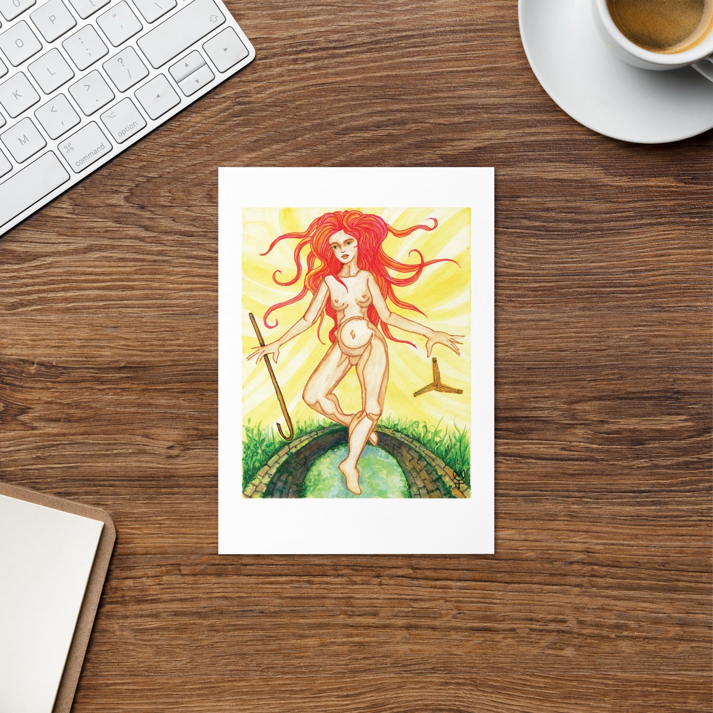 Brigid Blank Greeting Card