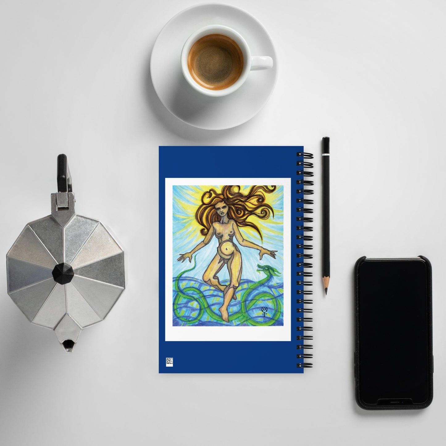 Tethys Primordial Mother Spiral Notebook