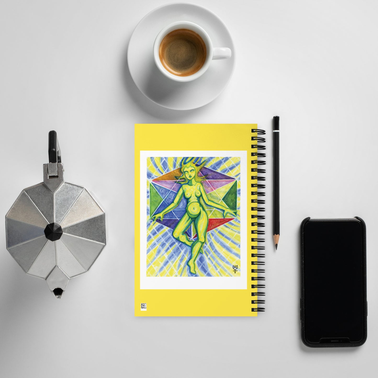 Theia Goddess of Light Spiral Notebook