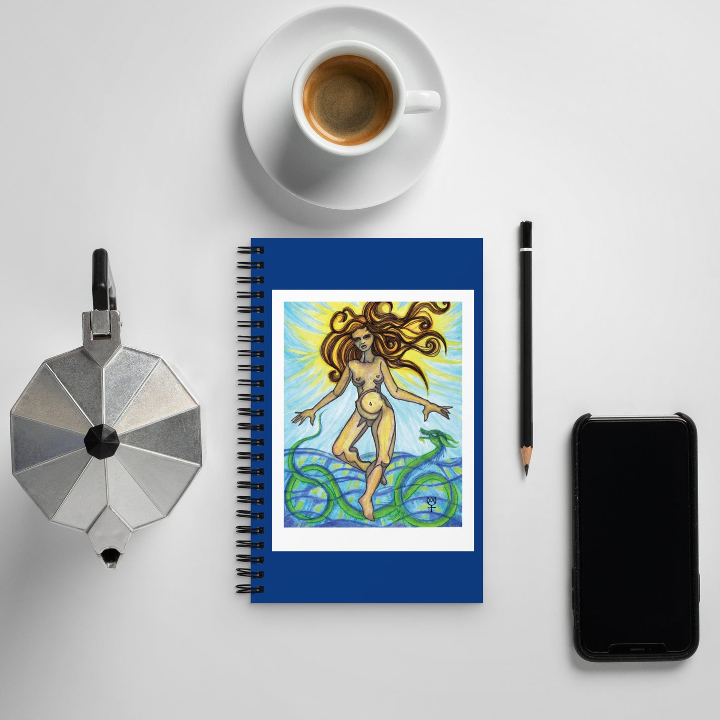 Tethys Primordial Mother Spiral Notebook