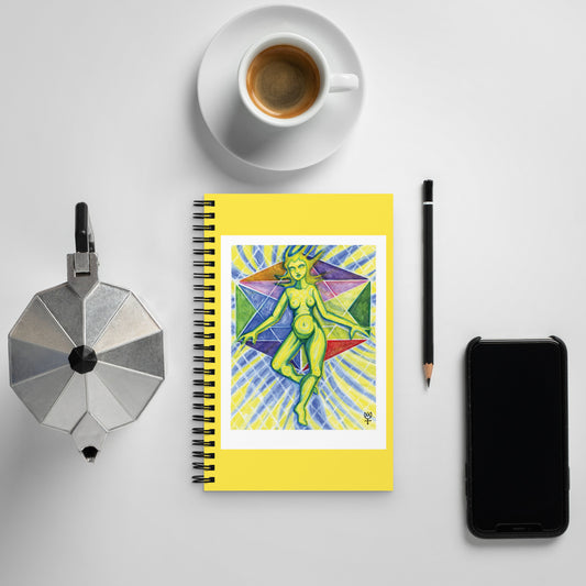 Theia Goddess of Light Spiral Notebook